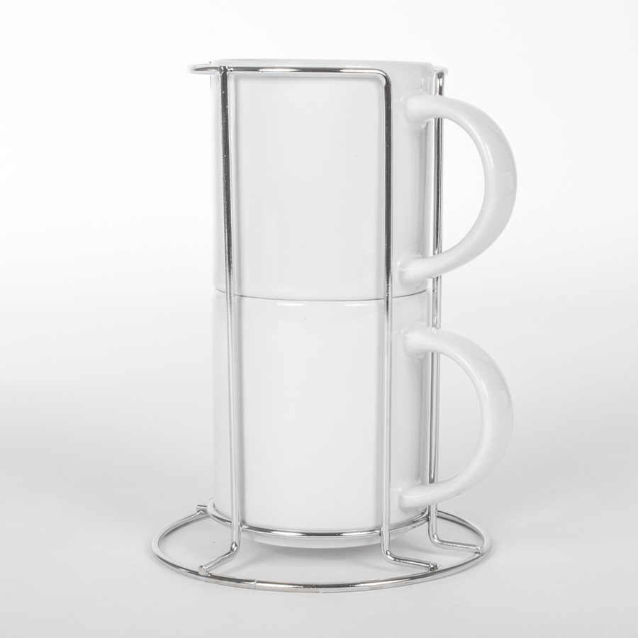 SET 2 TAZAS Y BASE